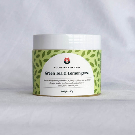 Lemongrass & Green Tea Natural Exfoliating Body Scrub  150 Gram