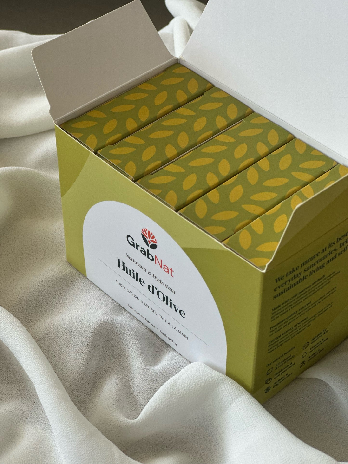 Olive Soap Pack of 5 All-Natural Handmade Soap - Sensitive Dry Skin (5x100g)