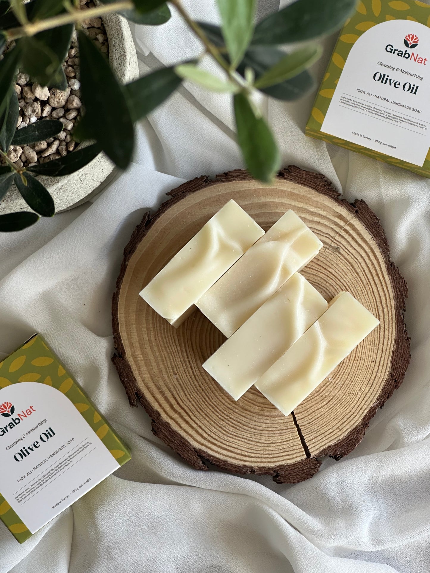 Olive Soap Pack of 5 All-Natural Handmade Soap - Sensitive Dry Skin (5x100g)