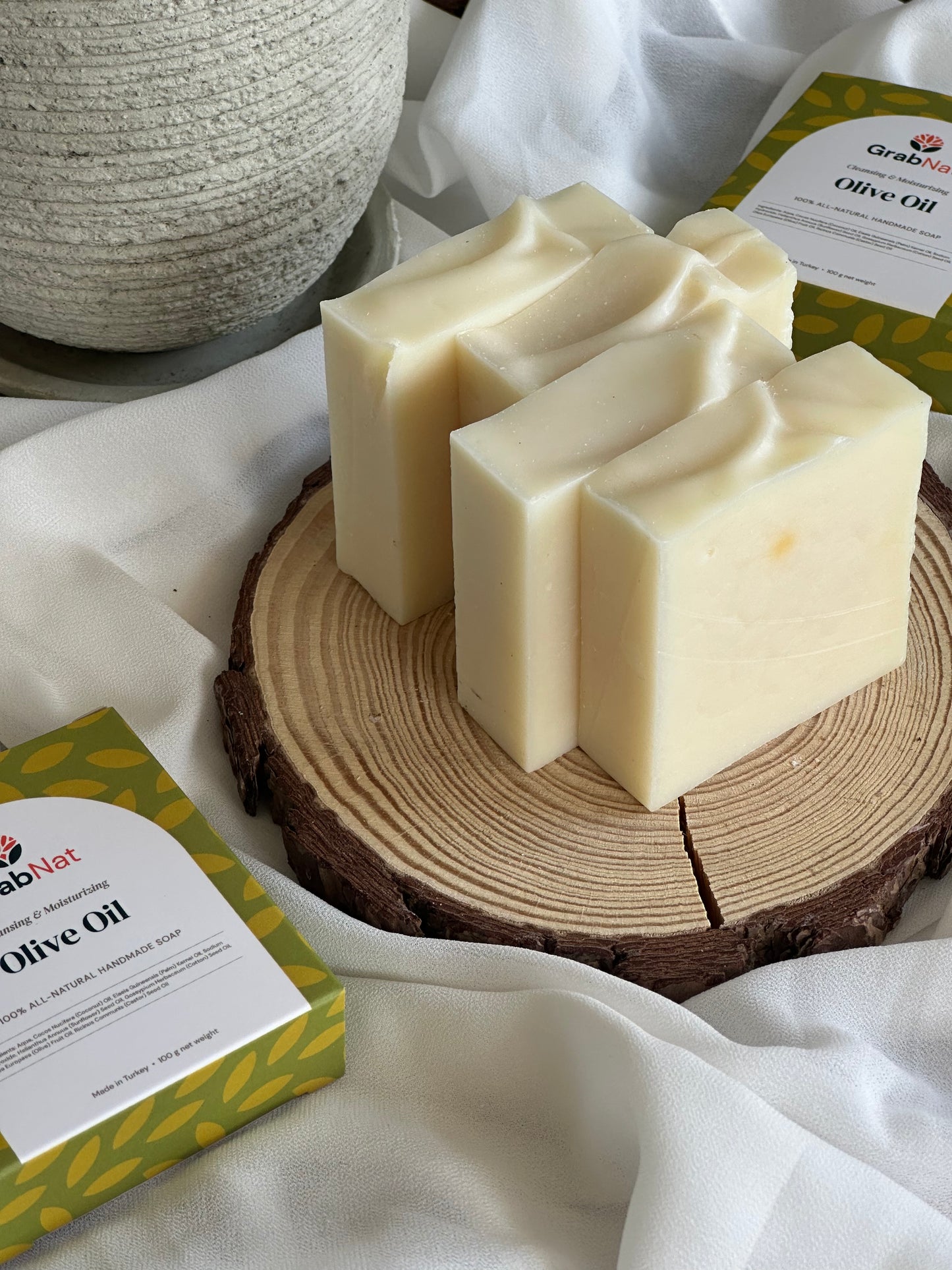 Olive Soap Pack of 5 All-Natural Handmade Soap - Sensitive Dry Skin (5x100g)