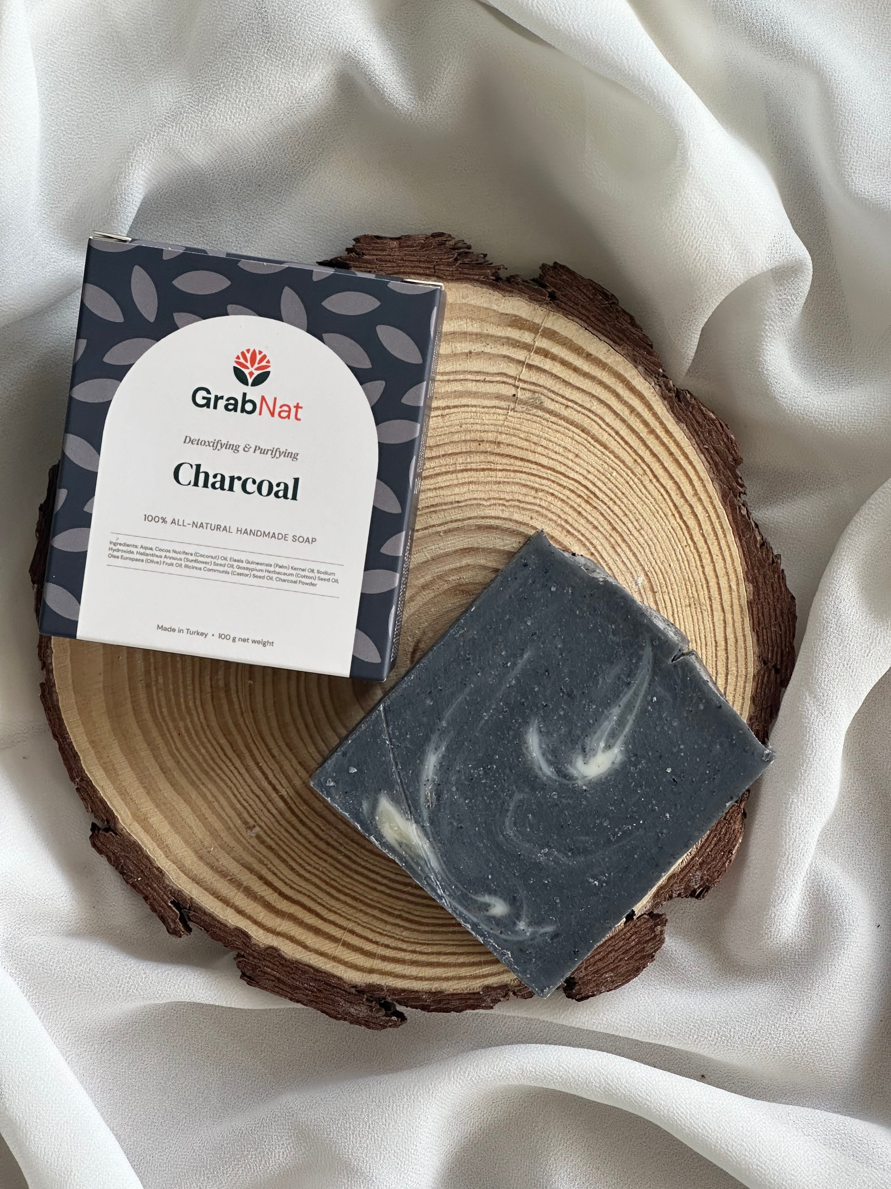 GrabNat Activated Charcoal Soap