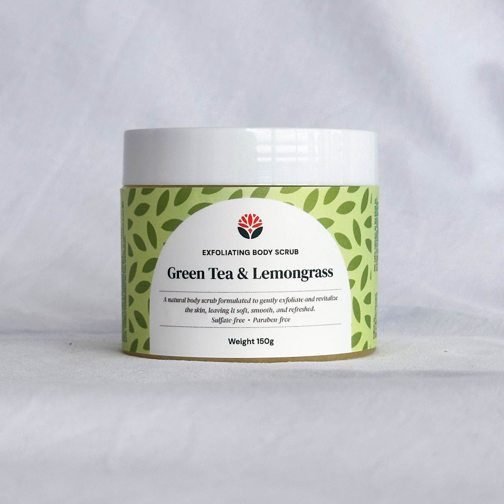 Lemongrass & Green Tea Natural Exfoliating Body Scrub  150 Gram