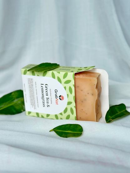 Green Tea & Lemongrass Natural Handmade Soap