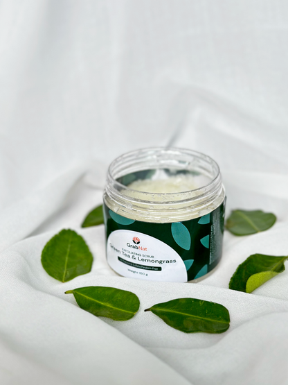 Lemongrass & Green Tea Natural Exfoliating Body Scrub  150 Gram