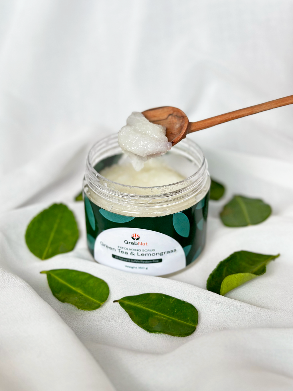 Lemongrass & Green Tea Natural Exfoliating Body Scrub  150 Gram