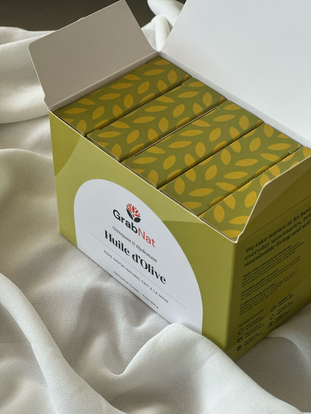 Olive Soap Pack of 5 All-Natural Handmade Soap - Sensitive Dry Skin (5x100g)