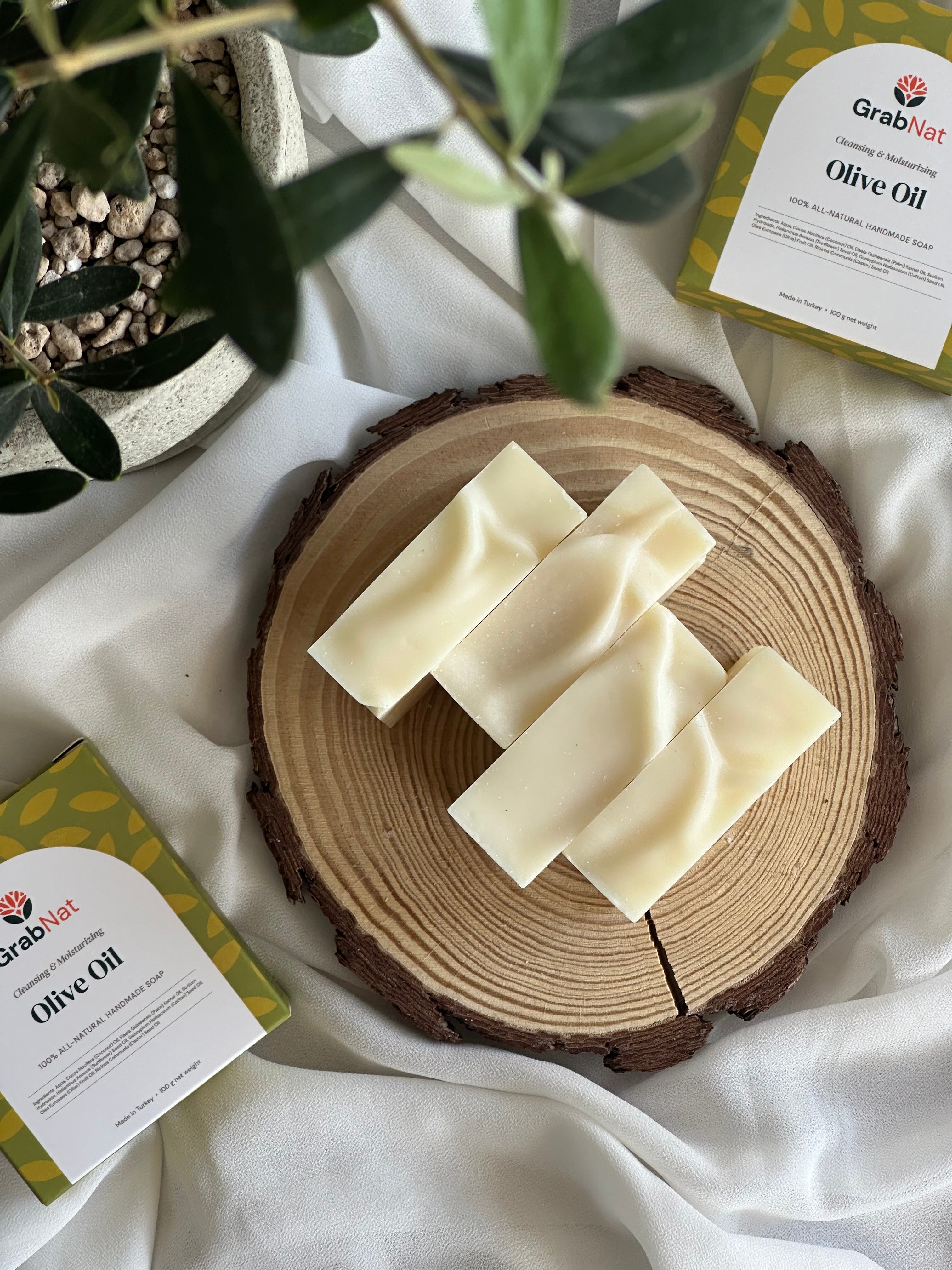 Olive Soap Pack of 5 All-Natural Handmade Soap - Sensitive Dry Skin (5x100g)