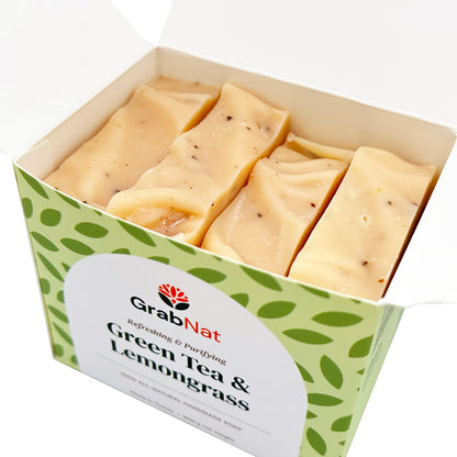 Green Tea & Lemongrass Natural Handmade Soap