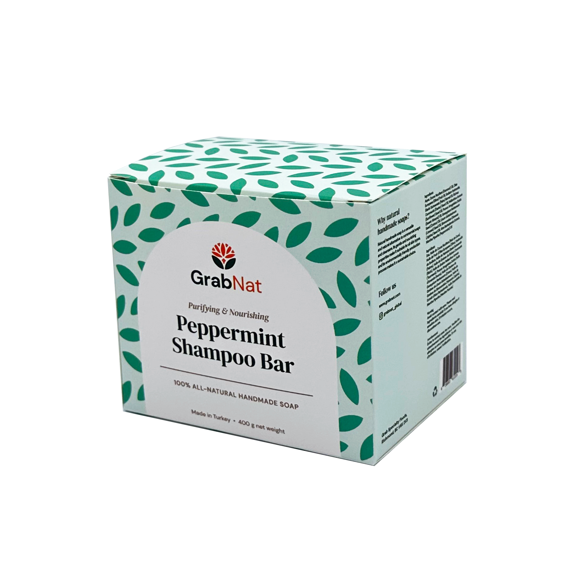 Peppermint Natural Shampoo Bar