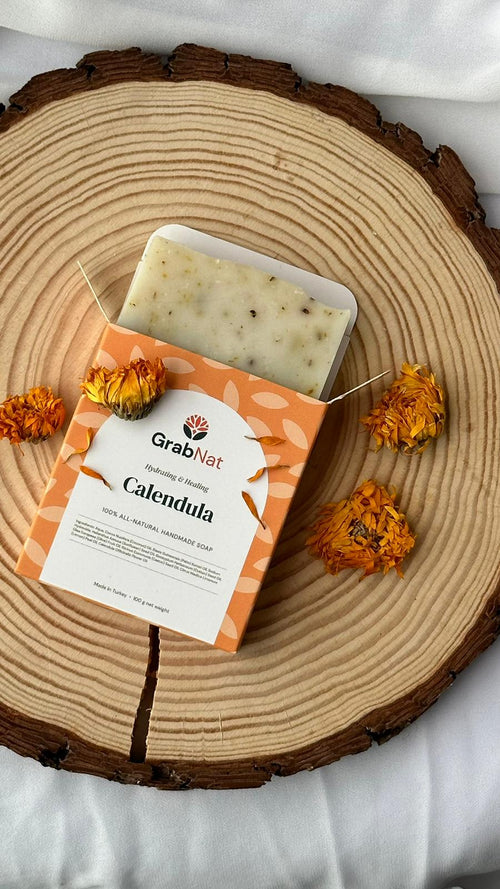 Calendula Soap Bar – Handmade Natural Face & Body Soap | 100g