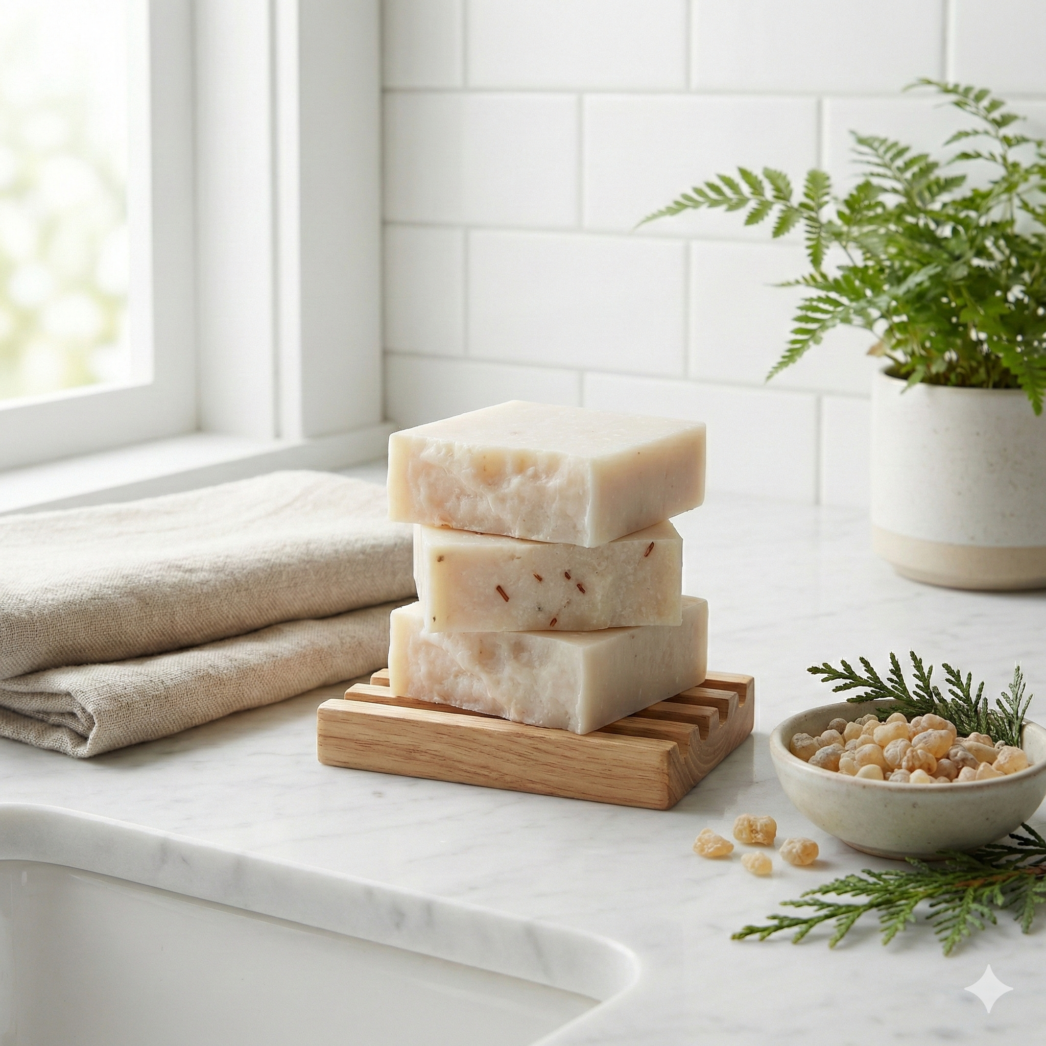 Frankincense & Cedarwood Handmade Soap